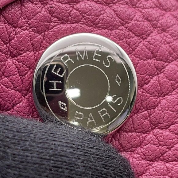 HERMES Garden Party Size PM Negonda Leather Tosca - Picture 11 of 15